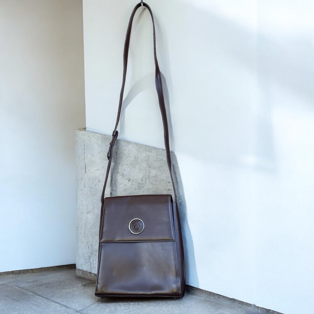 Gianni Versace Vintage Leather Crossbody Bag